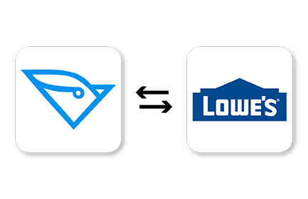 BluJay Lowes integration