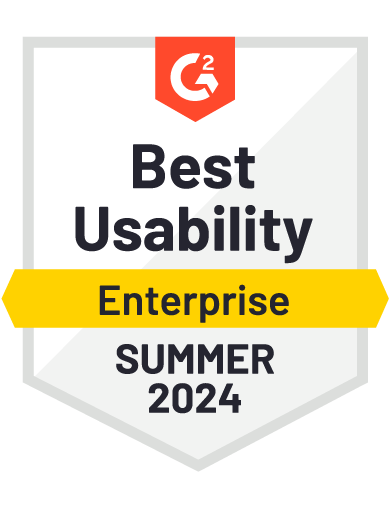 G2 badge - Best-Usability-Enterprise