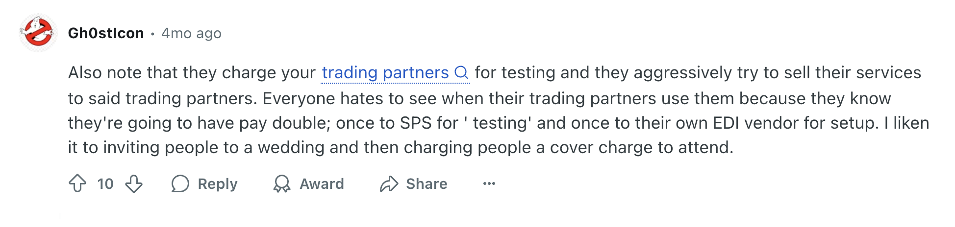 SPS EDI service review screenshot 7