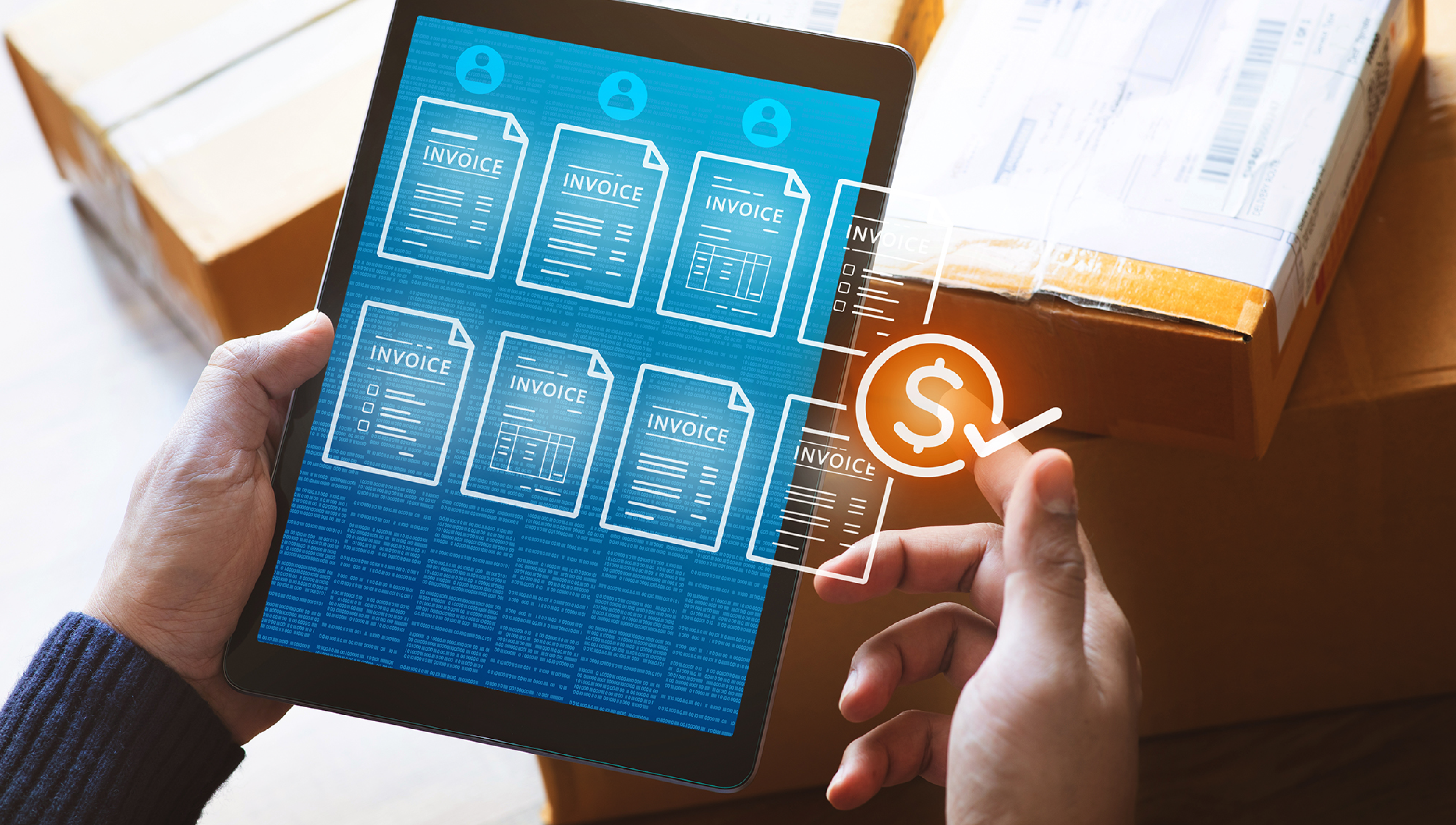 Procure to Pay on a tablet