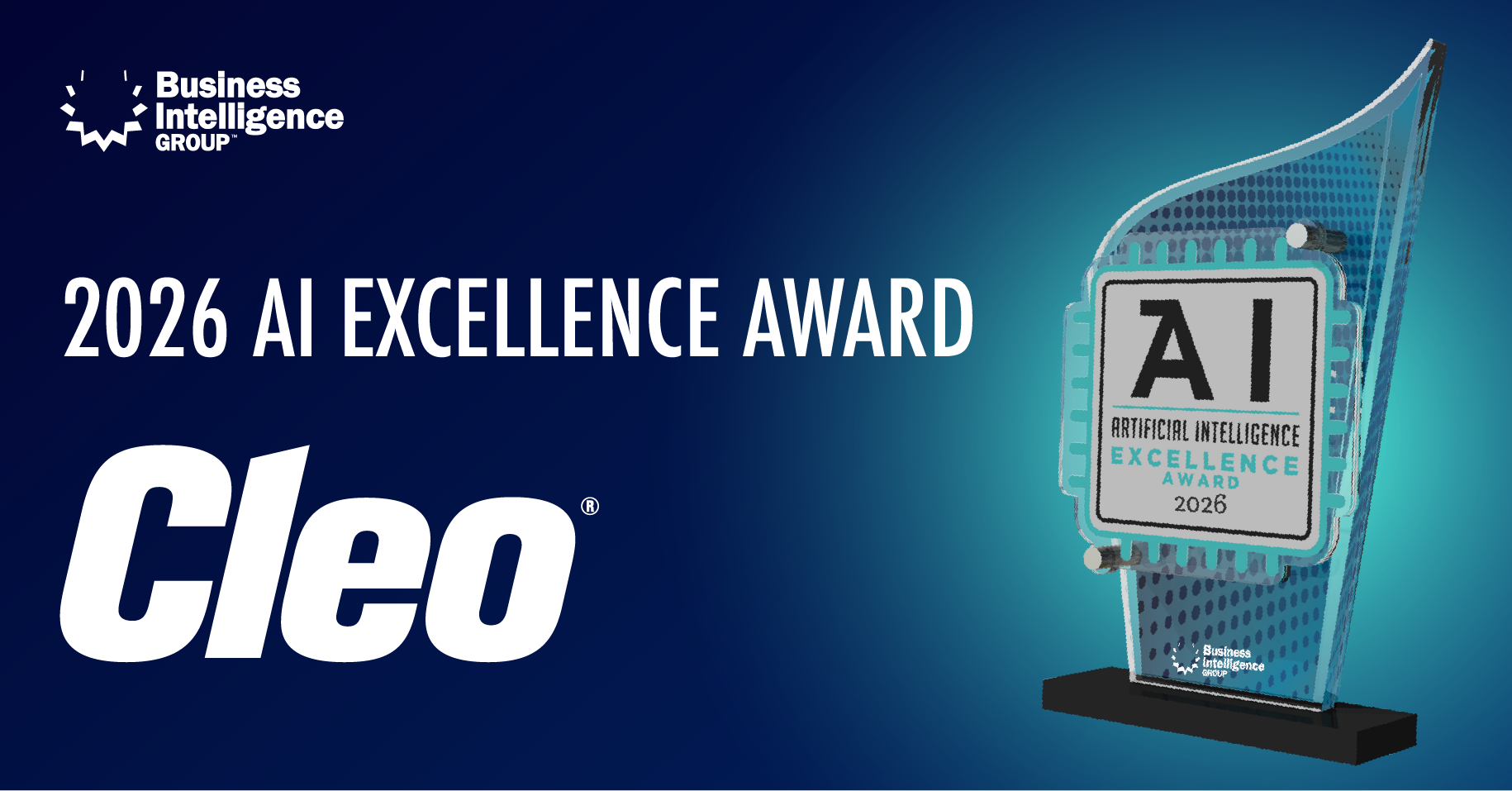 Cleo 2026 AI Excellence Award