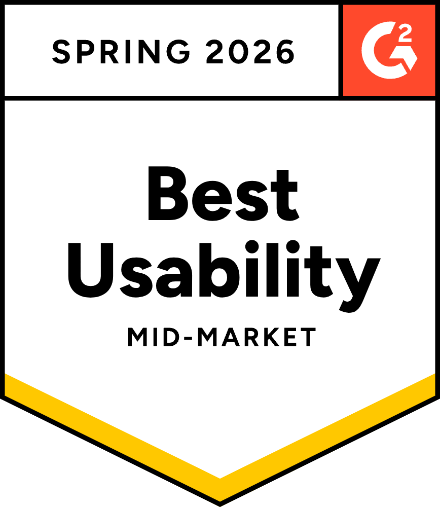 G2 badge - Best-Usability-Enterprise