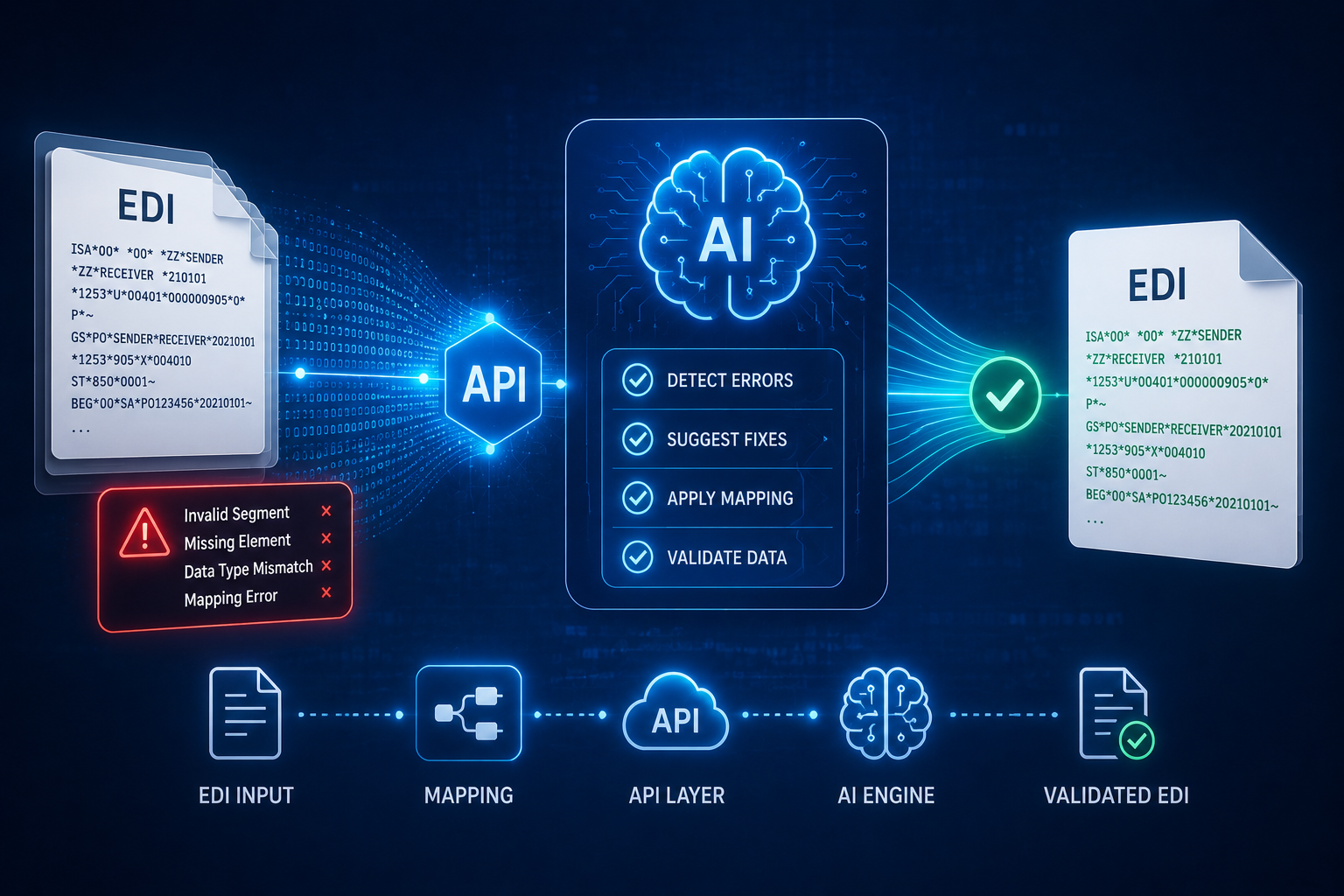 Modern EDI: How to Fix EDI Mapping Errors with APIs & AI