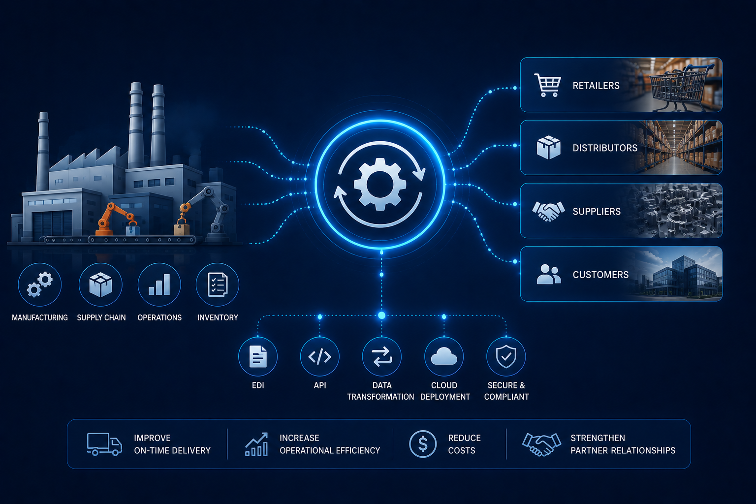 B2B integration software for industrial manufacturing