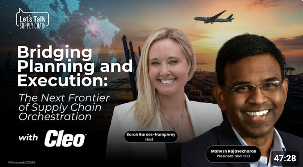 lets talk supply chain with Mahesh from Cleo