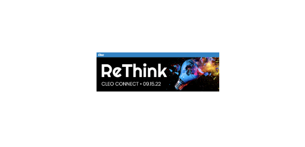cleo ReThink event logo 