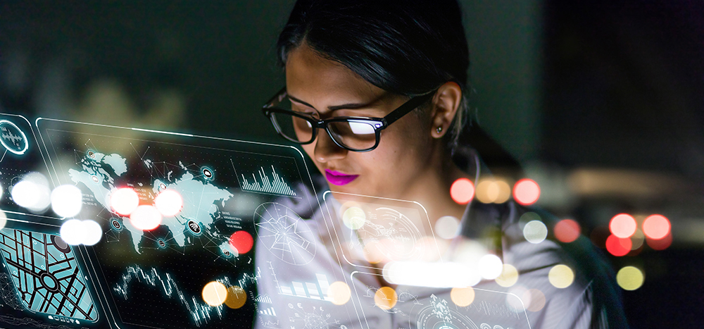 Product manager developing business APIs and looking at API performance through a visual interface.