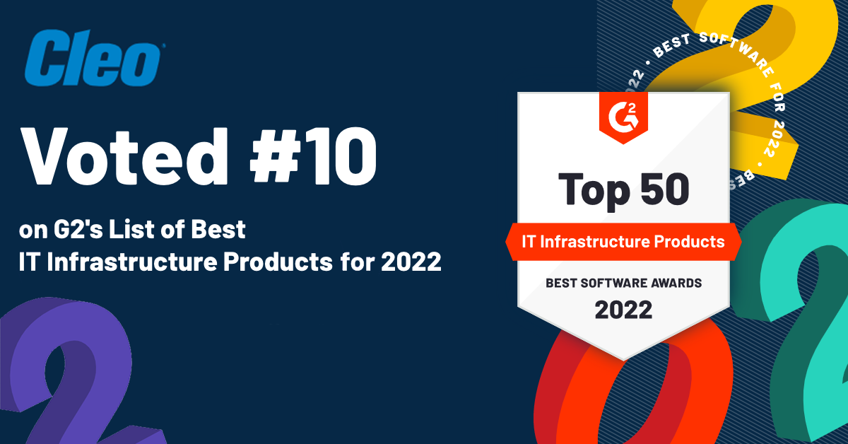 Cleo Earns Top 10 Spot on G2 2022 Best Software List