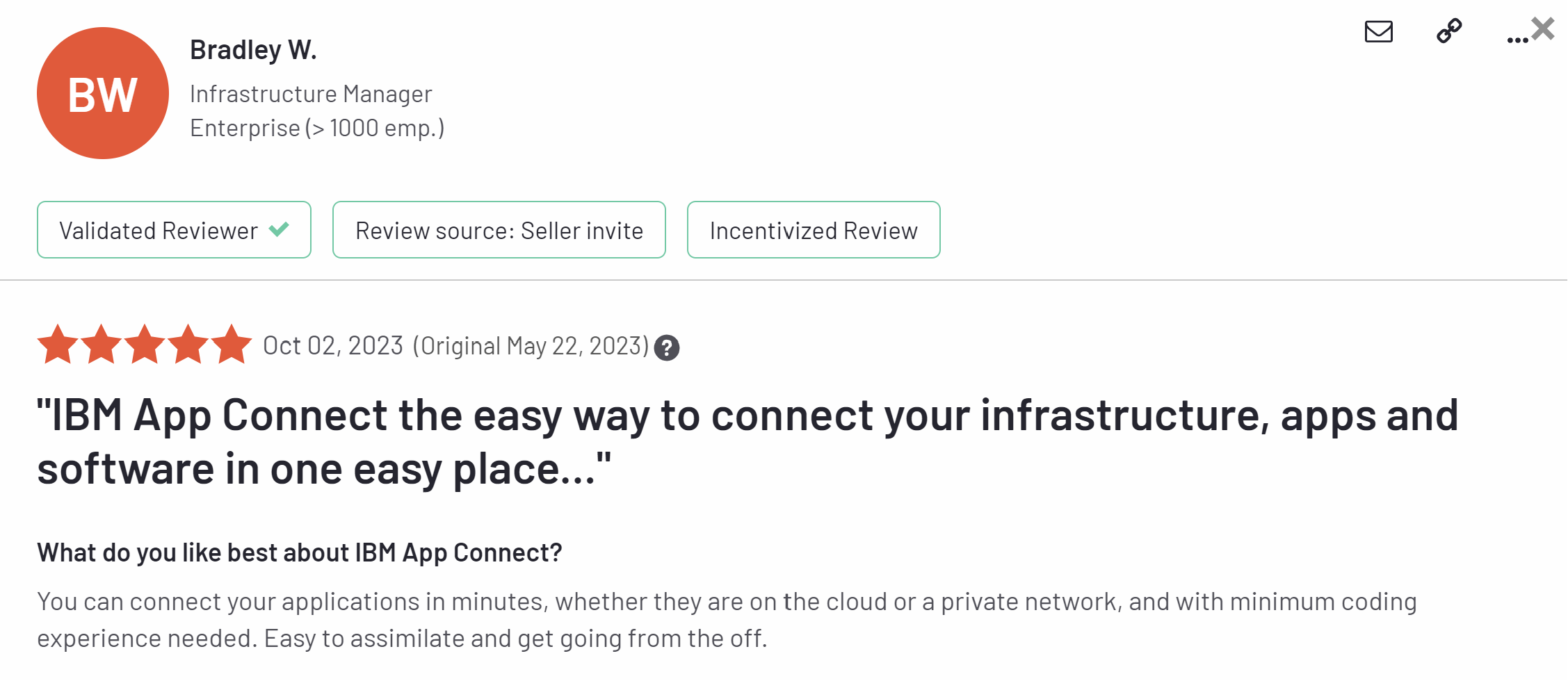 https://www.g2.com/products/ibm-app-connect/reviews/ibm-app-connect-review-8122857