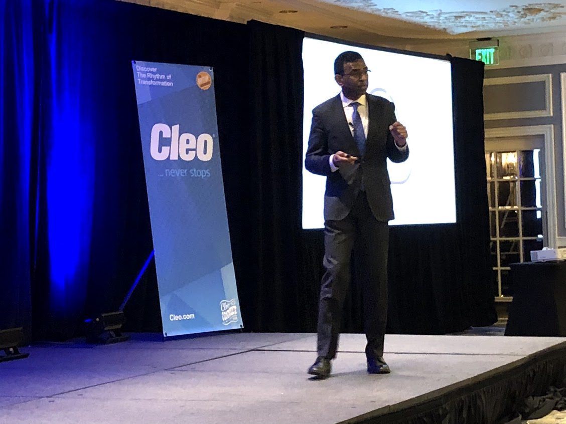 Cleo CEO keynote at Cleo Connect 2018 in Nashville