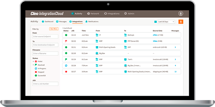 Self-service EDI visibility