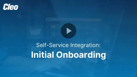 Self Service Integration: Initial Onboarding